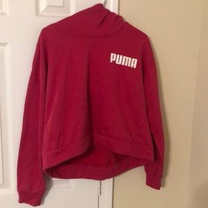 Puma half halter hoodie for women